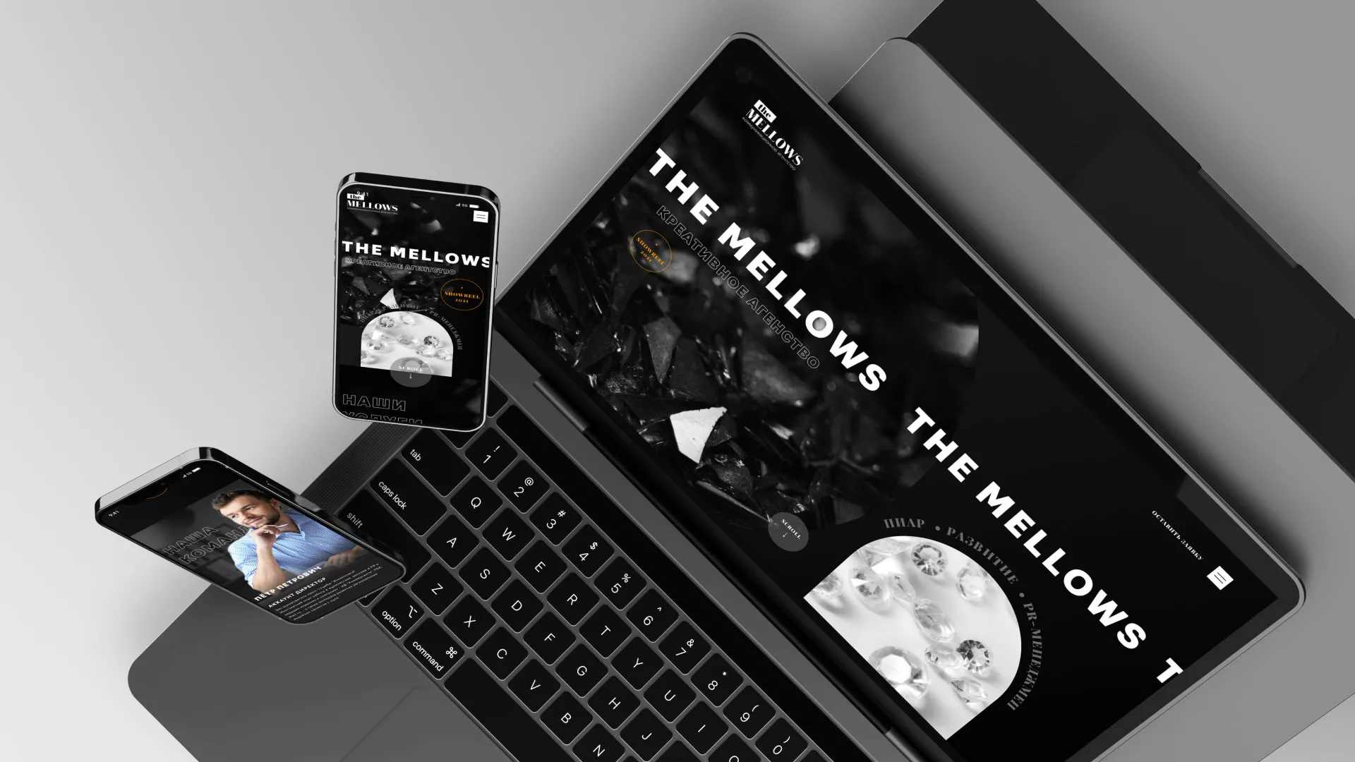 Разработка сайта креативного агентства «The Mellows» в Заринске