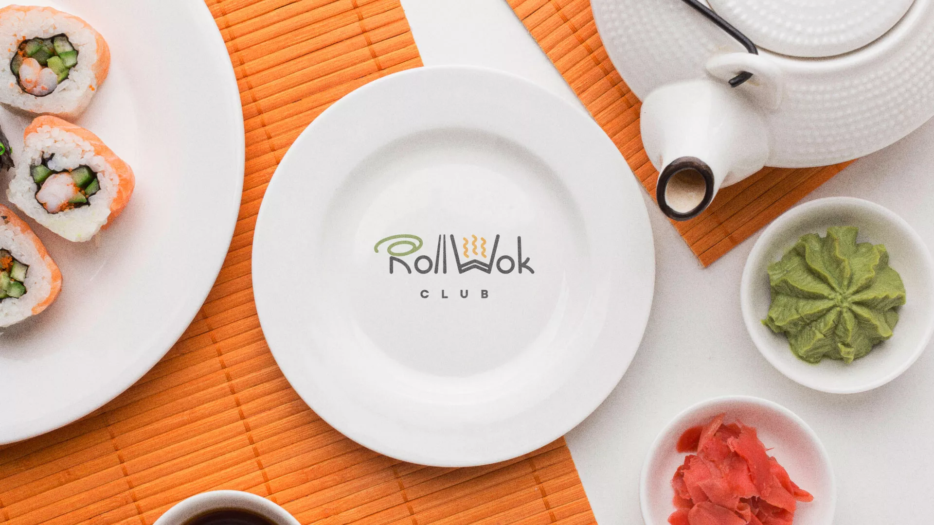 Разработка логотипа и фирменного стиля в Заринске для суши-бара «Roll Wok Club» Разработка логотипа и фирменного стиля в Заринске для суши-бара «Roll Wok Club»